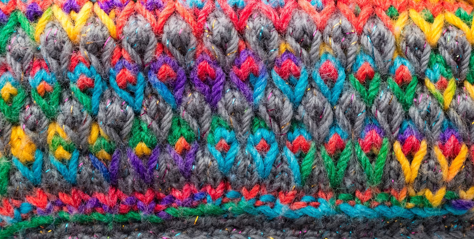 Colorful knitting texture for background in design